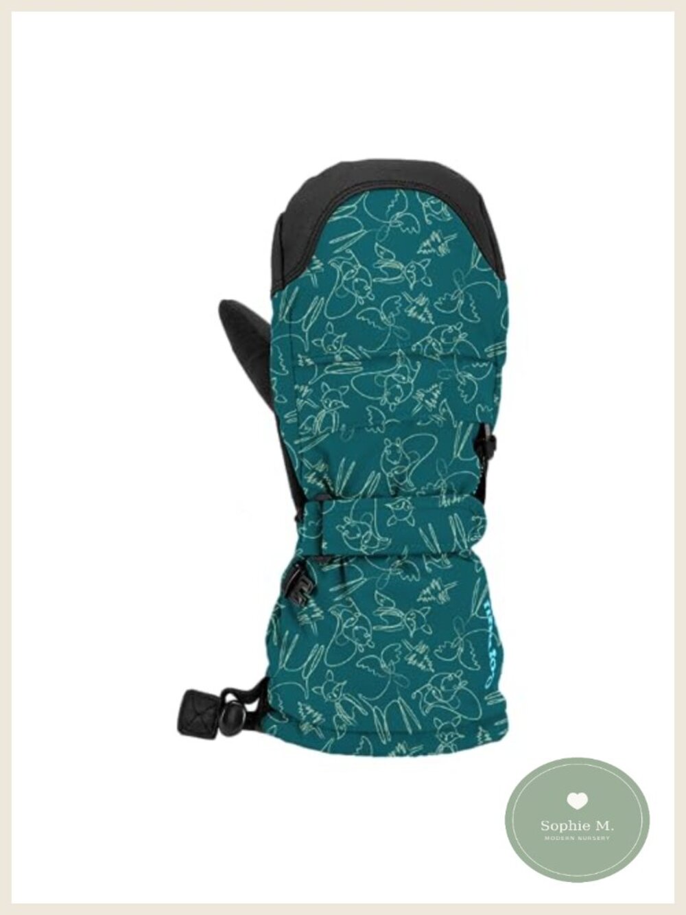 Boys Insulated Waterproof Ski Mittens Gauntlet Cuff Winter